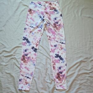 Old Navy Women's Pink and Purple Patterned Leggings